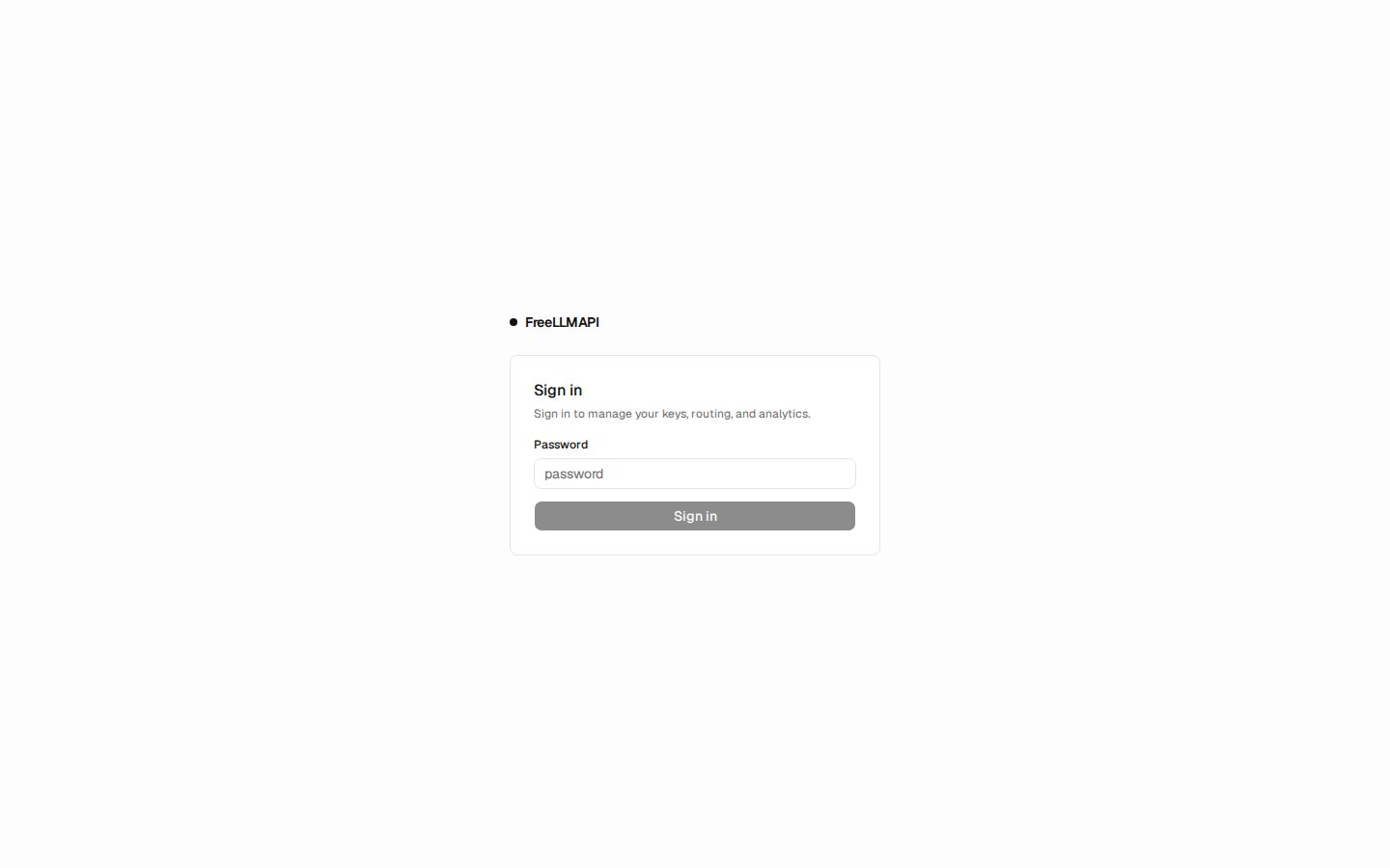 FreeLLMAPI screenshot